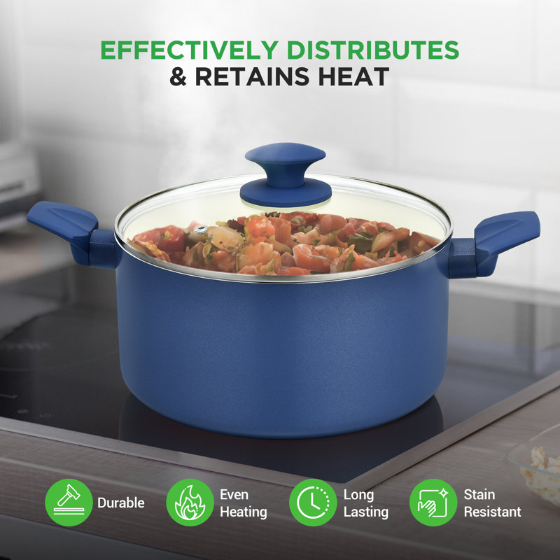 Nutrichef 54-Piece Marble Non-Stick Cookware And Bakeware Set, Professional Home Kitchen Collection With Multi-Sized Pots, Pans, And Heat-Resistant Tools