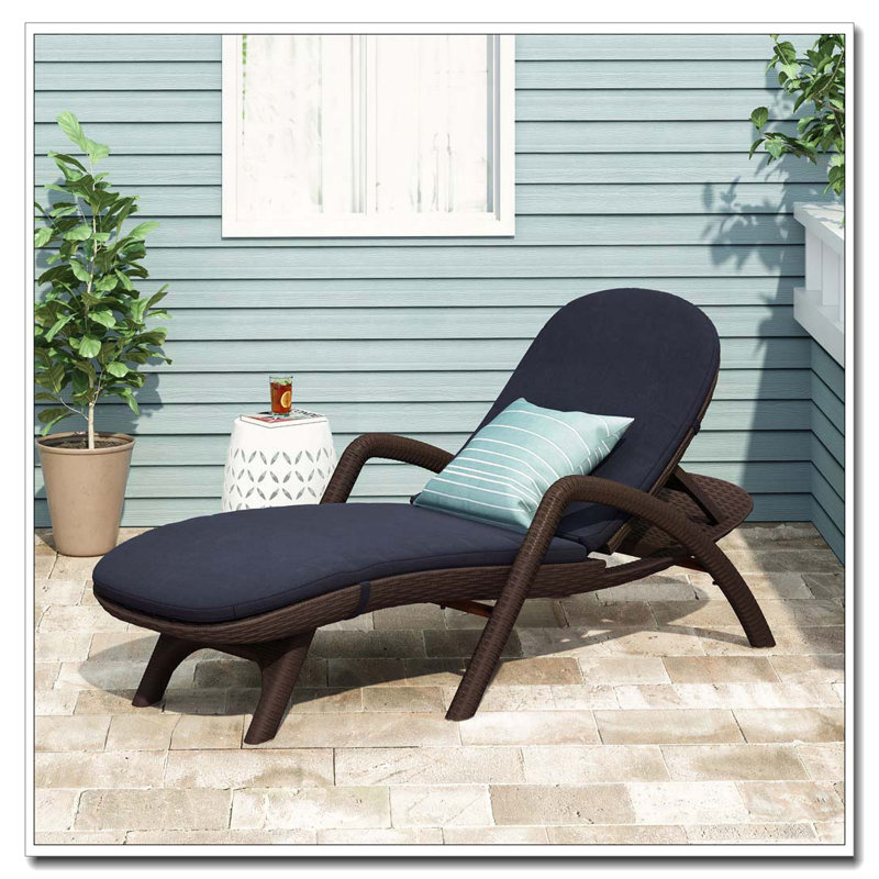 CHAISE Longe avec coussin