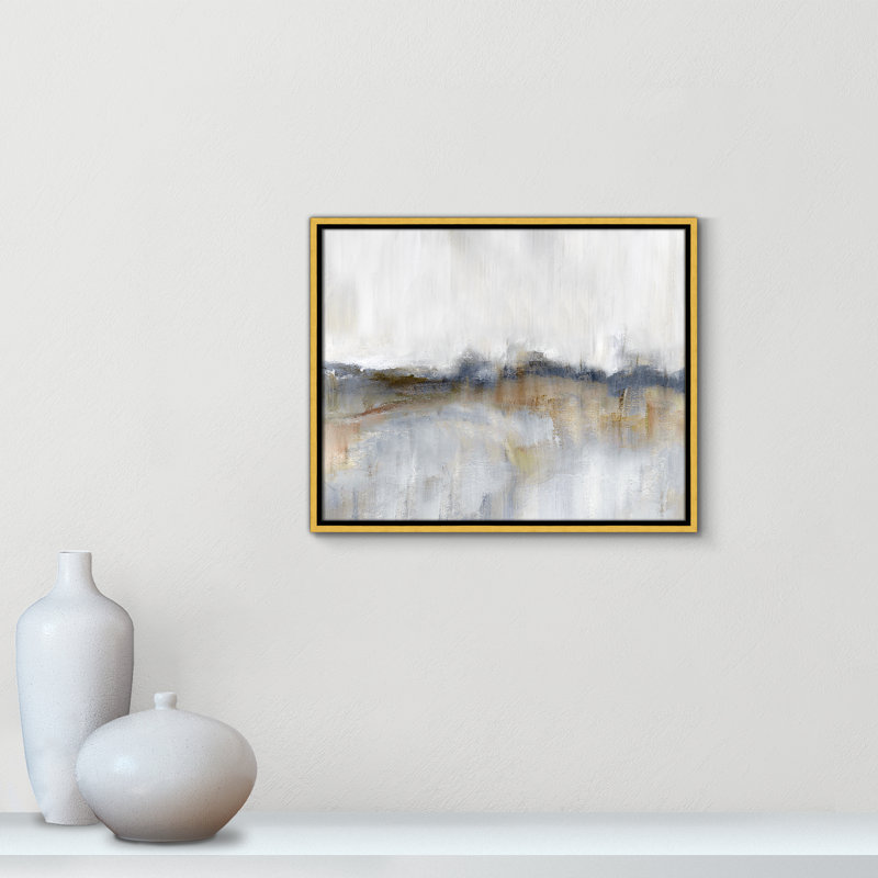 Autumnal Tide by Nan - Floater Frame Print on Canvas, 17.5''H x 21.5''W, Gold