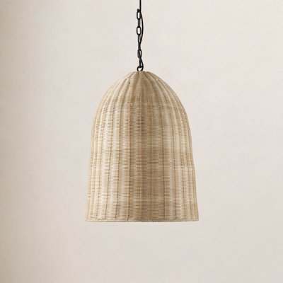 Declo Single Light Rattan Pendant