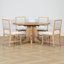 Ensemble de salle à manger extensible 5 pièces-1103885304