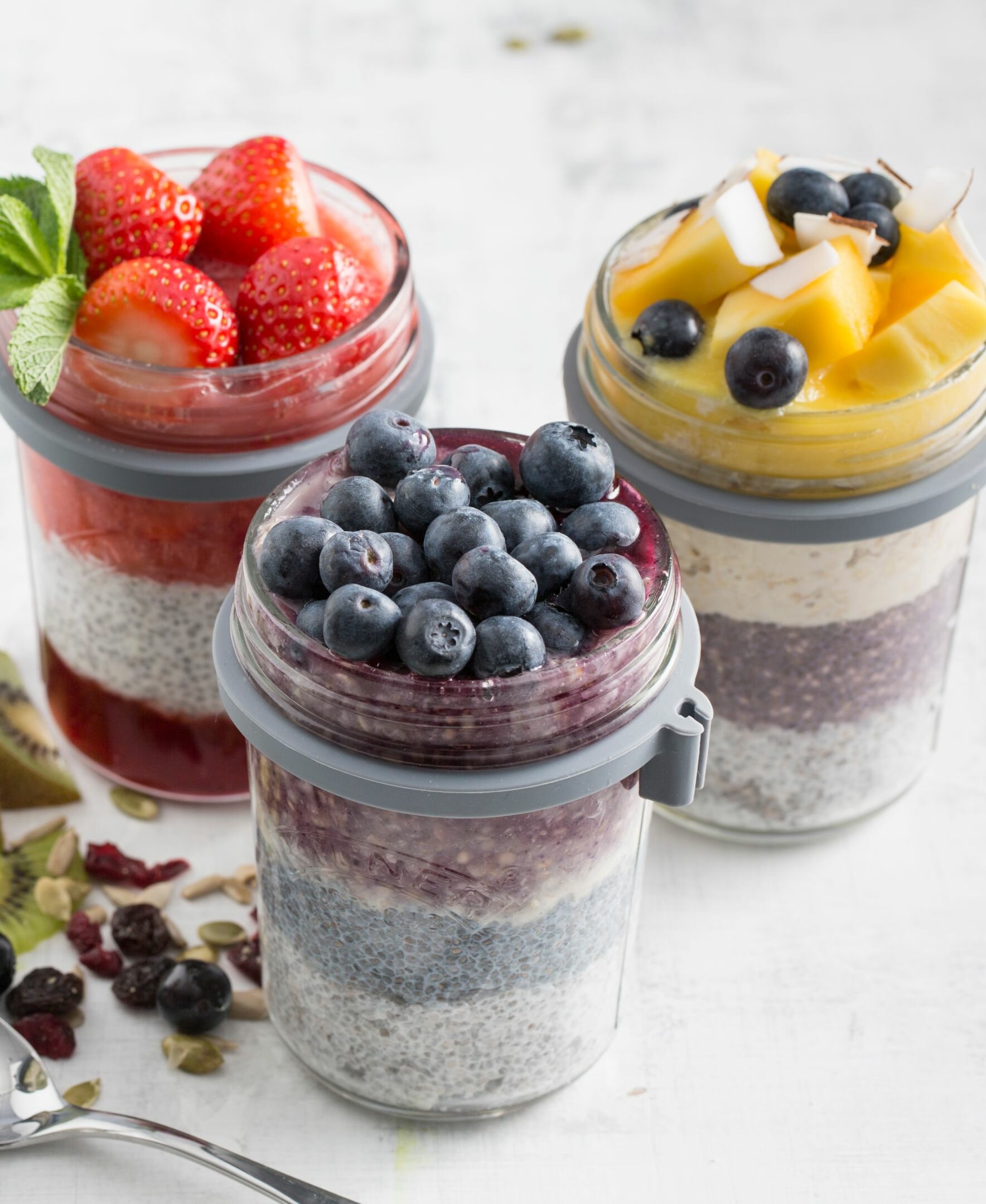 Overnight Oats Containers With Lids And Spoonsmason Jars For Overnight Oats  6 Pa