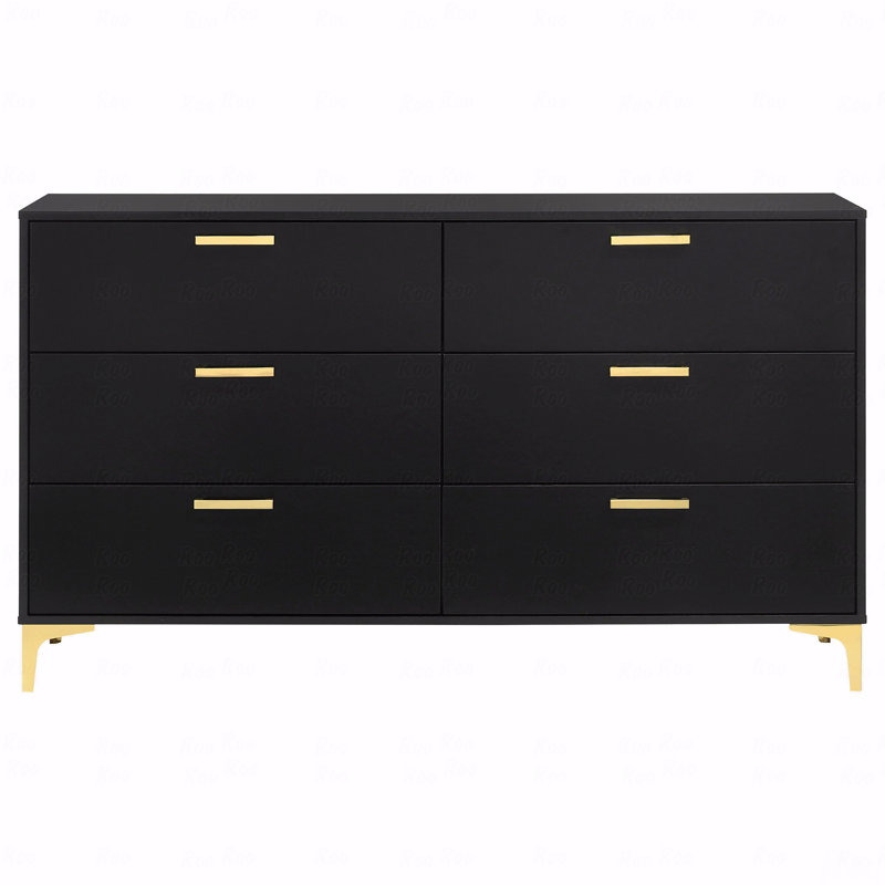 Commode rectangulaire à 6 tiroirs