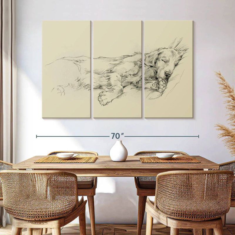 Brampt Dog Days I, 48" H x 74" W