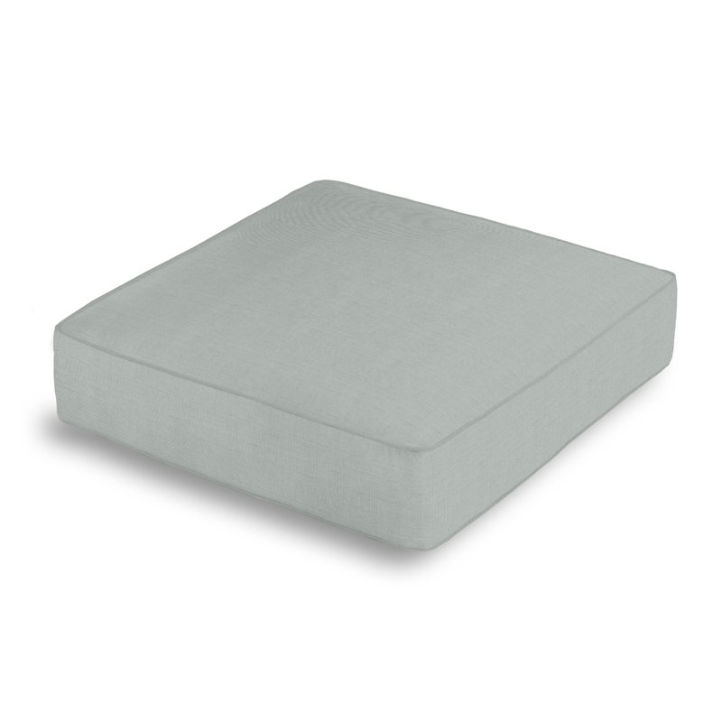 Velvet Square Pillow Cover & Insert, Graphite Linen