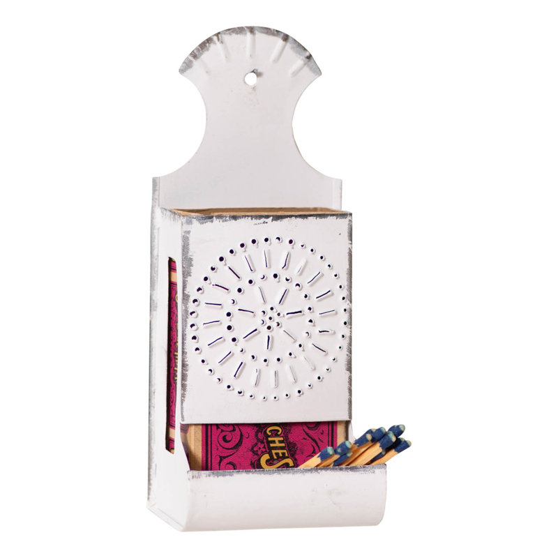 Porte-allumettes Lutwin, Blanc rustique