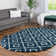 Foundry Select Ruth Trellis Shag Rug Navy Blue