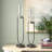30.5'' H Iron Floor Hurricane with Candle Included