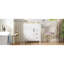 Meuble-lavabo de 30 po avec lavabo en céramique, petite armoire de salle de bain, armoire moderne avec 2 tiroirs et tablette réglable-461525954