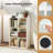 6-Cube Bookcase Modern 3-Tier Storage Organizer Horizontal Vertical Bookshelf