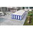 16.5' X 33' Large Party Tent, Heavy Duty Outdoor Canopy Tent With Removable Sidewalls, 10 Windows, Blue-125986426
