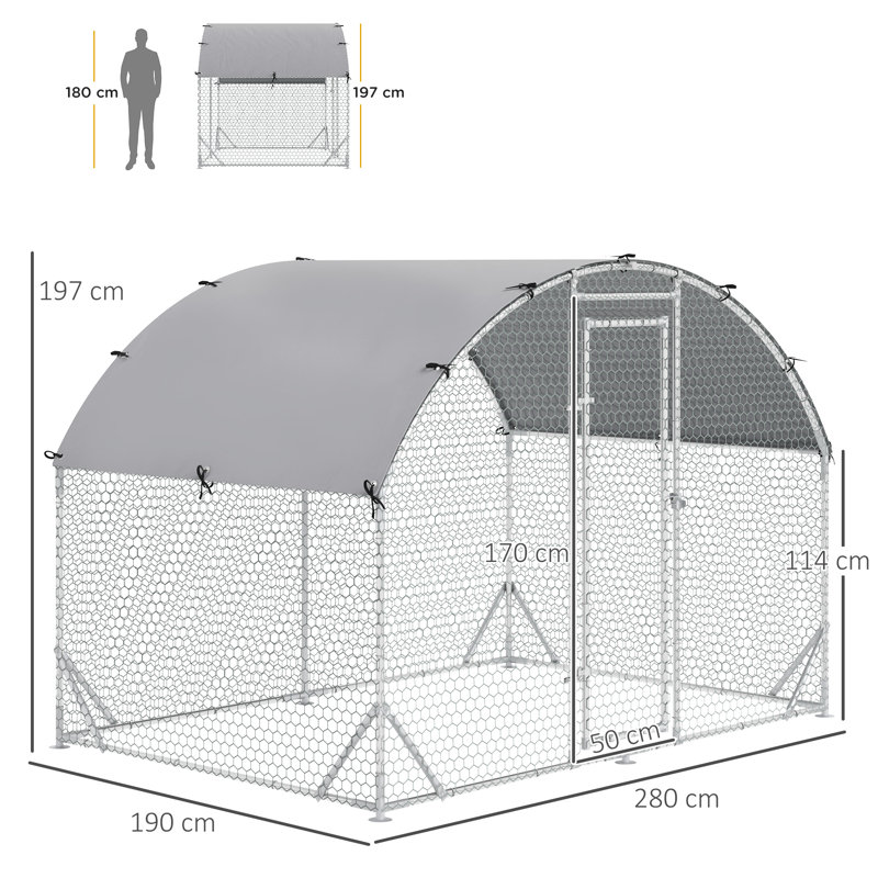 5.32m² Chicken Run For Up To 6 Chickens