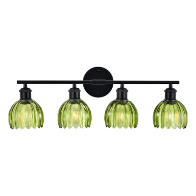 Vintage Bathroom Vanity Light,With Textured Glass Shades, Vanity Fixture,Wall Sconce For Bathroom Mirror/Bedroom/Hallway