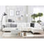Finnegan 6 Seater Faux Leather Sofa Bed-2110742580