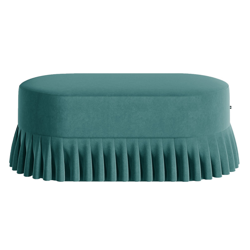 Polyester Upholstered Bench, Mint