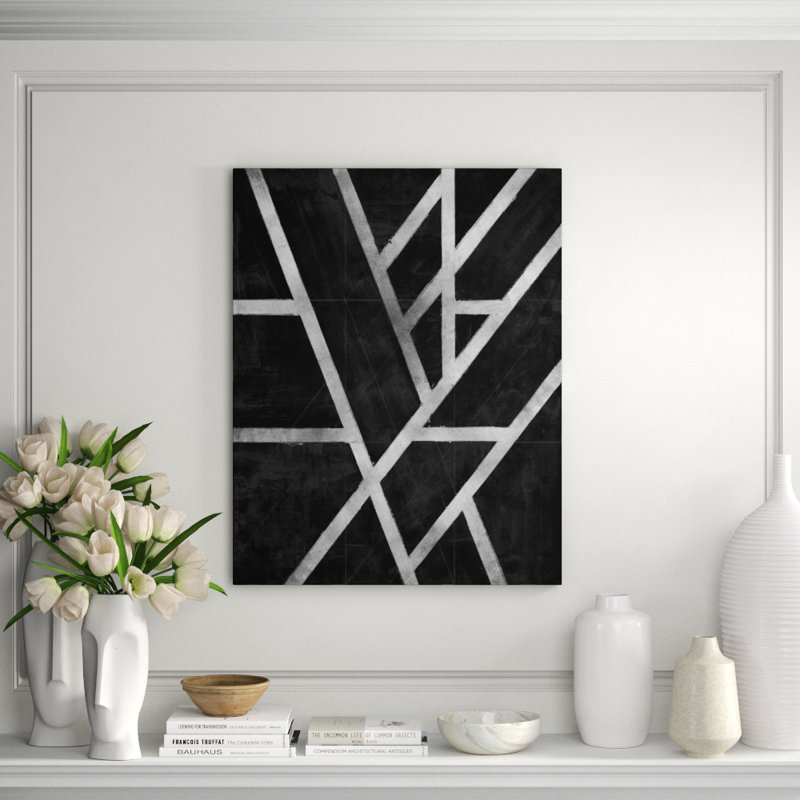 Silver Sheets II Print by Bobby Berk, 30" H x 24" W x 1.5" D, Image Brush Gel