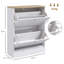 12 Pair Flip Down Shoe Storage