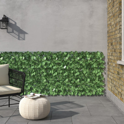 Barton 9.10 ft. x 3.3 ft. Faux Ivy Privacy Screen – Lush Greenery and UV Protection for Outdoor Spaces