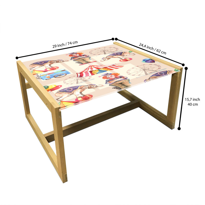 Jacquet Sled Coffee Table, 40cm H x 74cm W x 62cm D