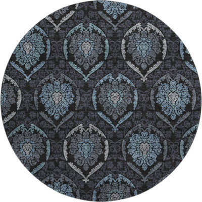 Premium Machine Washable Prisco Blue Rug
