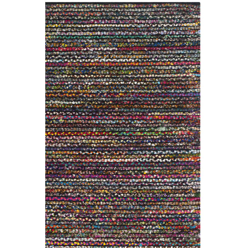 Tapis en coton / jute Abhay, Tapis de couloir 2 pi 3 po x 12 pi