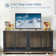70.86'' Dog Crate Furniture Large Breed Tv Stand With Cushion & Double Rooms