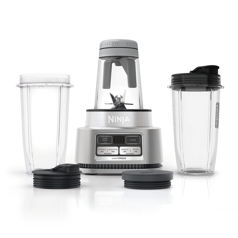 Ninja® Foodi® Smoothie Maker & Nutrient Extractor* 1200 WP, 6 Functions, (2) 14-oz.To-Go Cups & Lids, Silver