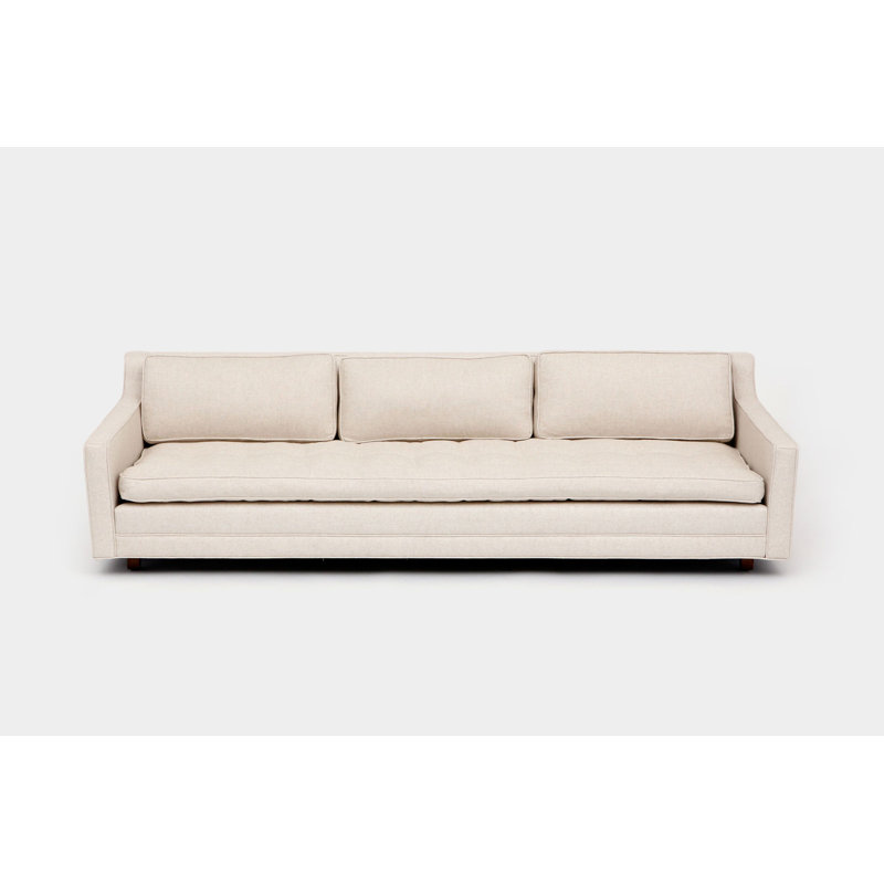 Upholstered 94'' Sofa, Cream Linen Blend