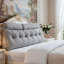 Wedge Headboard Pillow with Removable Cover and 2 Bolster Pillows-397609035