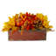 ensemble de 14 po en forme de feuille d’érable et de baies d’automne en centre de table en bois rustique