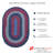 Farmhouse Braided Cotton Blue / Red Area Rug-2130532589