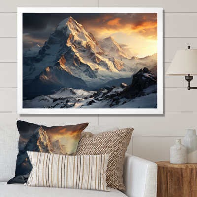" Winter Snowy Peaks Landscape I "