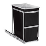 Simplehuman 30 L/ 8 Gallon Under Counter Kitchen Cabinet Pull-Out Trash Can, Heavy-Duty Steel Frame