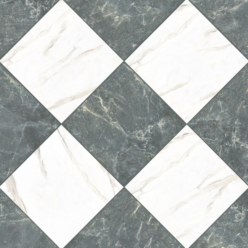 Carrelage pour mur et plancher Ravenna, Blanc/vert