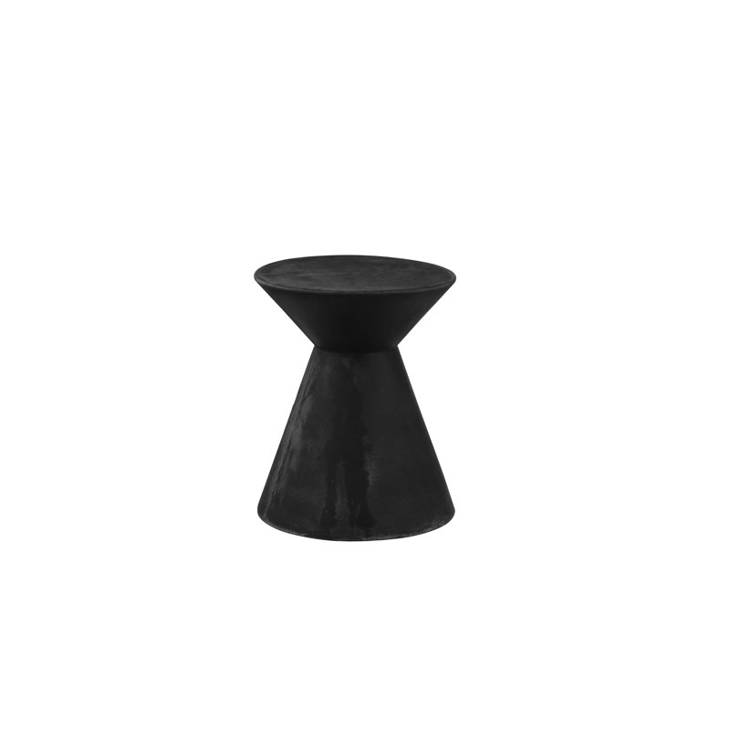 Table d'appoint en plastique Ledger, Noir