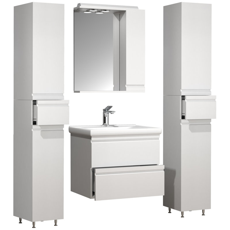 Nathasa Bathroom Furniture Suite, White