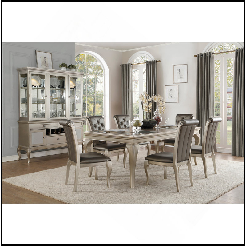 Ensemble de chaises capitonnées en cristal 2 pièces
