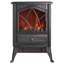 E Cairns 38cm W Black Electric Fireplace with 1800 BTU