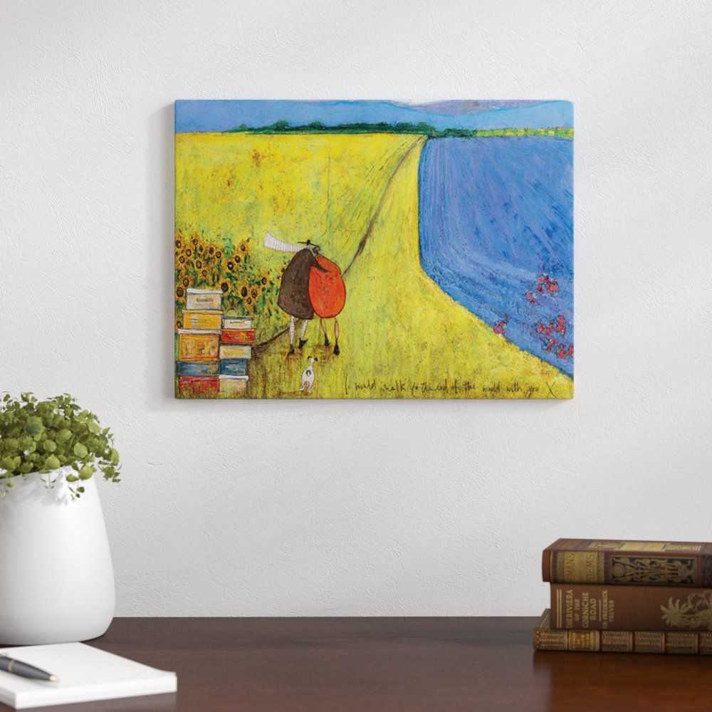 I Would Walk to the End of the World With You - Wrapped Canvas Art Print