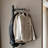 White Wax Wood Entryway Coat Rack