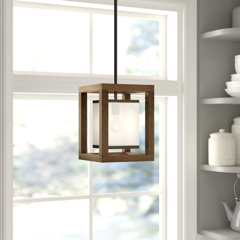 Luminaire suspendu carré à 1 lumière Jaiceyon