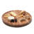 Rotating Lazy Susan Charcuterie With Hand-Etched Border