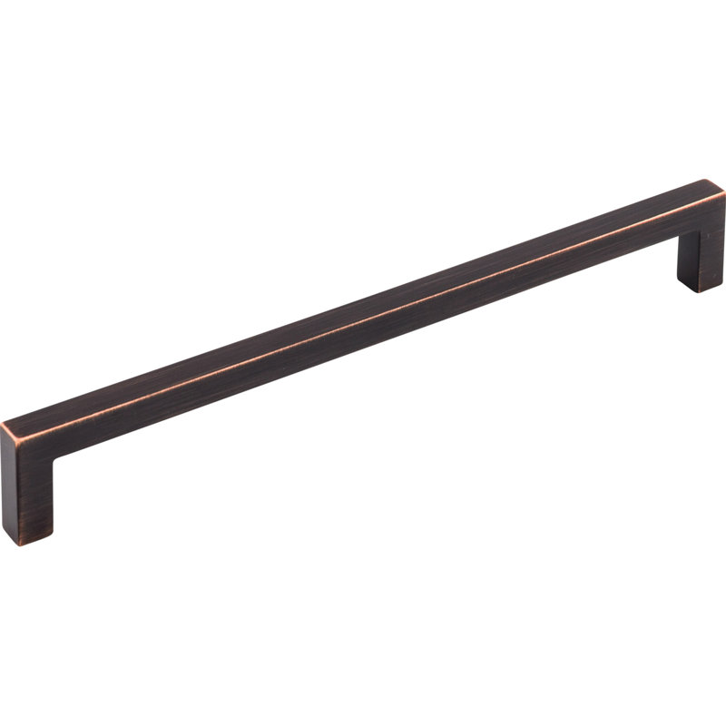 Square Bar pull, Tuscan Bronze, 12" Center to Center