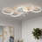 24.41'' Geometric Multi-Ring Ceiling Fan With Light