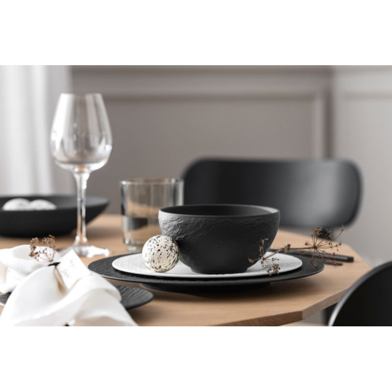 Villeroy & Boch Manufacture Rock 14.5 oz Rice Bowl, Black
