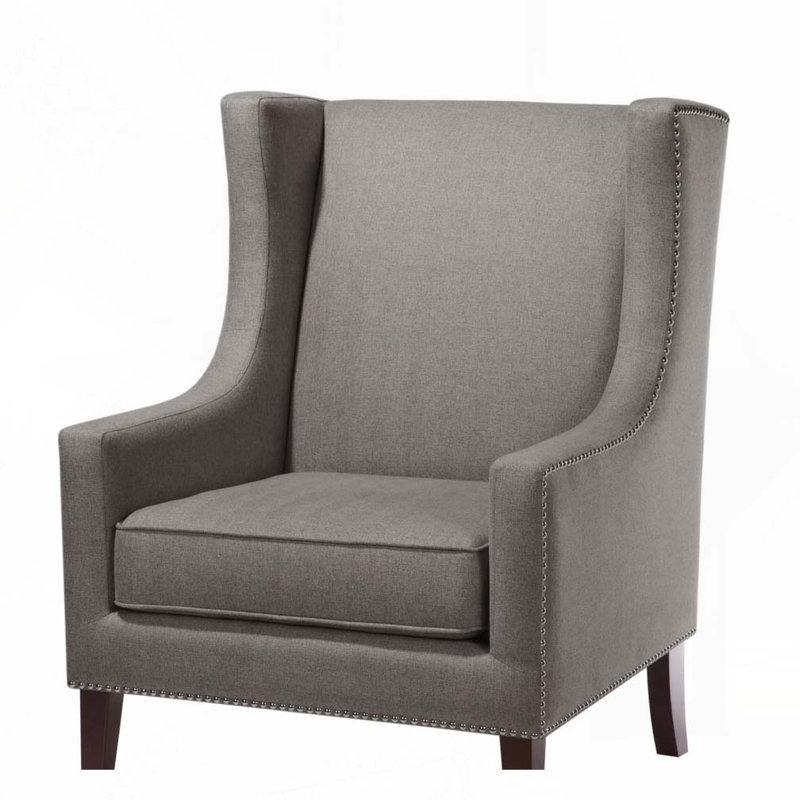 Fauteuil d'appoint l 29,75 po, Gris foncé