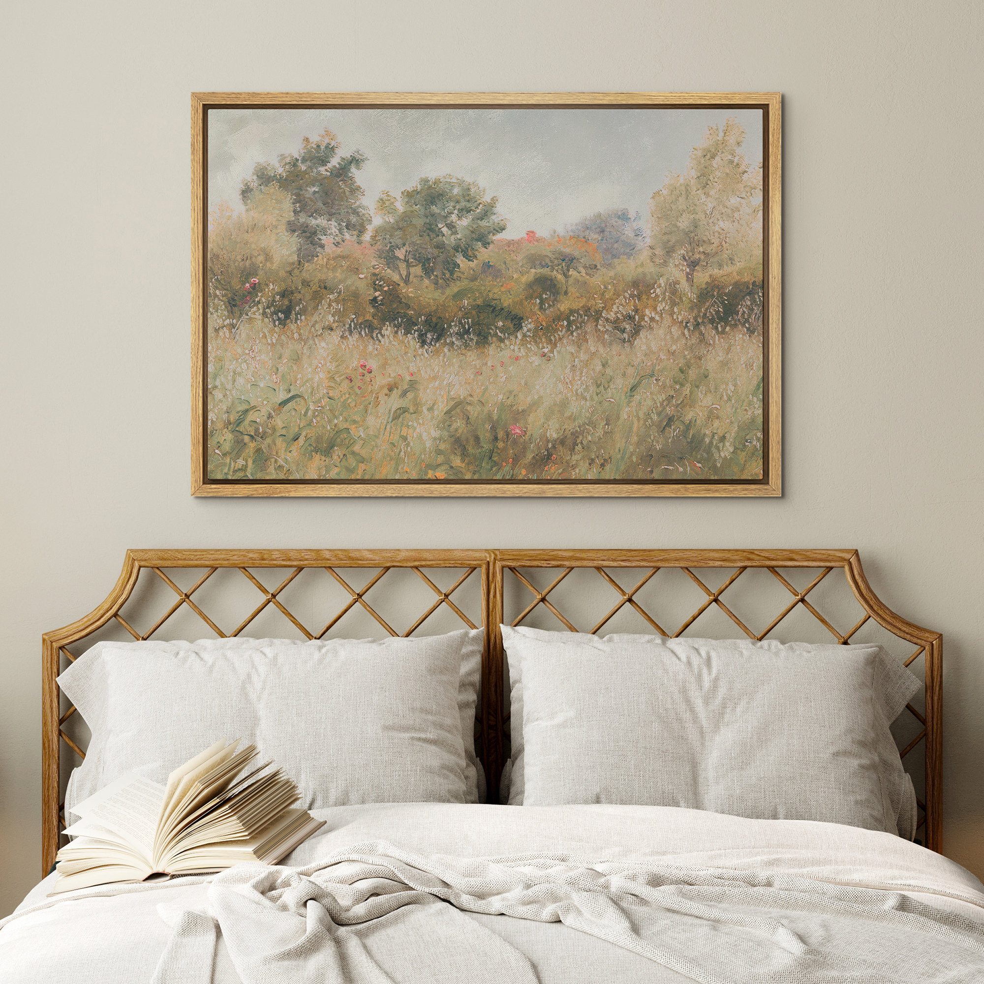 wall26 Wild Floral Illustrations Rustic French Countryside Bedroom ...