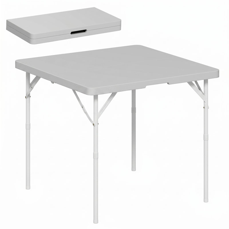 3ft Folding Camping Table, Heavy Duty Picnic Table, Dark Grey