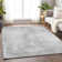 Premium Machine Washable Prisco Silver Rug