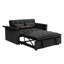 Lit pliable de 55,5 po, lit double en velours moderne avec dossier réglable, table d'appoint et sac de rangement 31 places, bureau